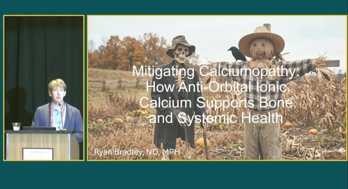 Ryan Bradley presenting Mitigating Calciumopathy at the AANP 2026 Annual Convention